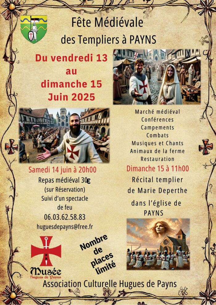 Fête médiévale Templière_Payns Association Culturelle Hugues de Payns