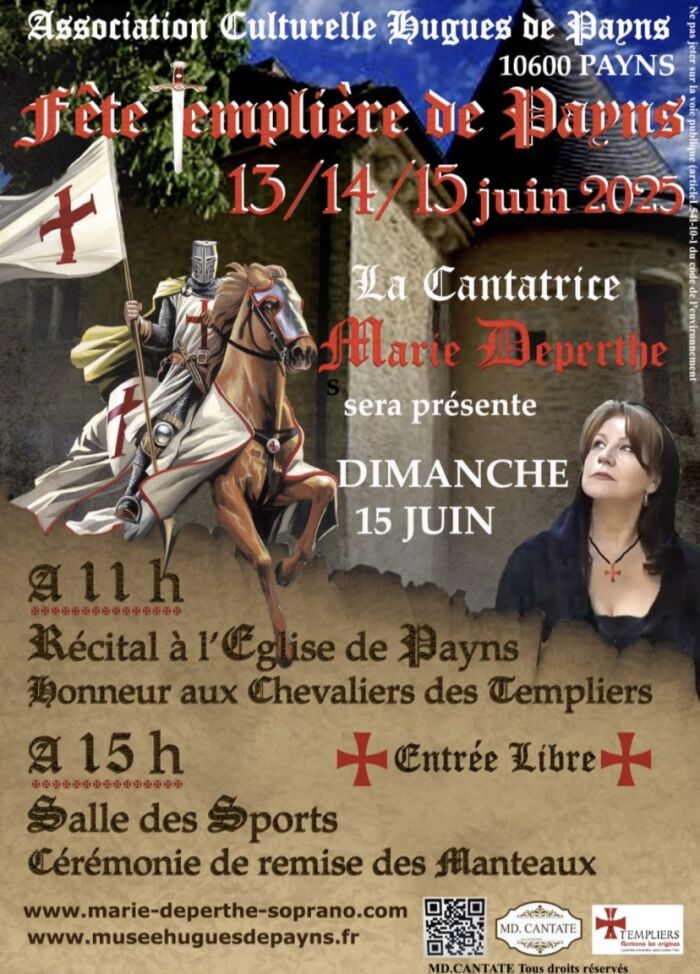 Récital templier par Marie Deperthe_Payns MD.CANTATE Tous droits réservés