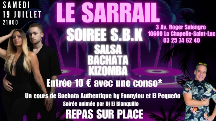 affiche soirée sbk Le Sarrail