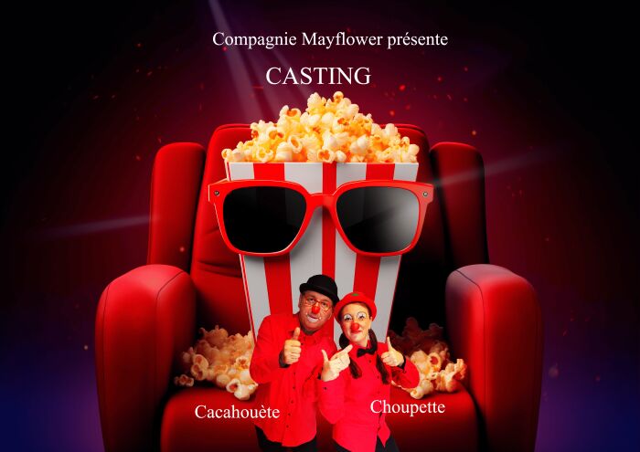 Affiche choupette et cacahouète Cie Mayflower