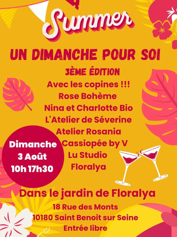 affiche marché de créateurs & bien-être Floralya