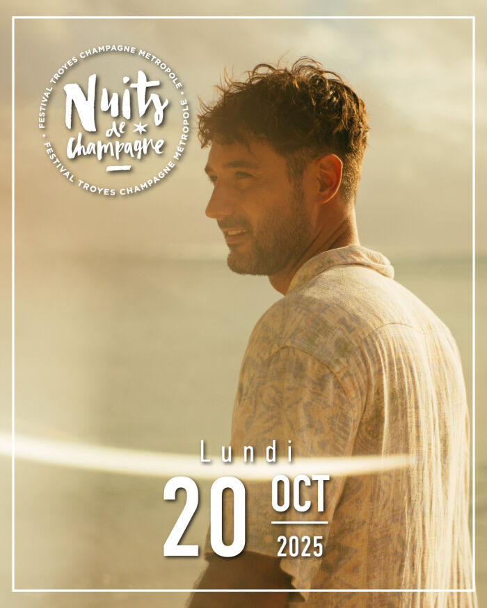 Affiche Jérémy Frérot © Nuits de Champagne