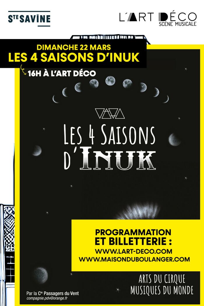 affiche 4 saisons d'inuk Mairie de Sainte-Savine