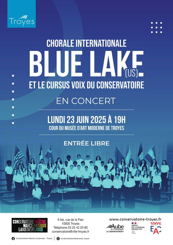Affiche concert Blue lake © Blue Lake Fine Arts Camp