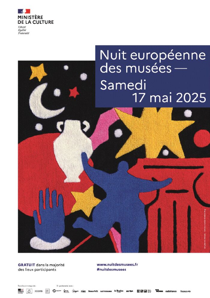 Visuel nuit des musées © Clotilde Puy & studio graphique Pekelo