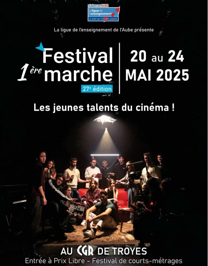 Affiche festival Troyes 1ère marche Ligue de l’Enseignement de l’Aube - © Linda Legrand