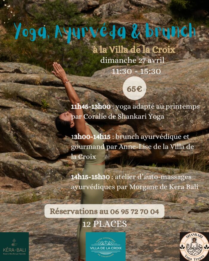 Yoga, Ayurvéda & Brunch à la Villa de la Croix_Villechétif Anne-Lise_Villa de la Croix, Morgane_Kera Bali et Coralie_Shankari Yoga