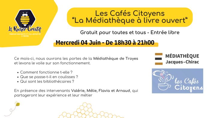 visuel café citoyen Le Rucher Créatif