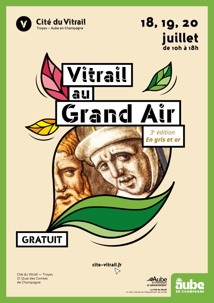 Vitrail au Grand Air - En gris et or !_Troyes ©Audrey Champion