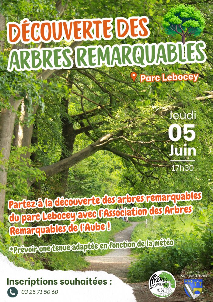 Affiche VG arbres remarquables Ville de Pont Sainte-Marie