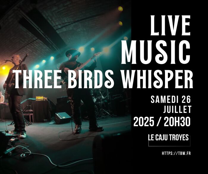 Affiche concert le Caju Troyes tbw